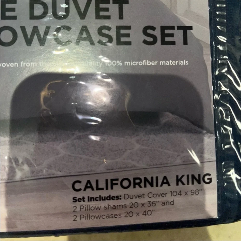 California King 5 Piece Duvet Set